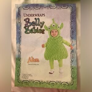 Toddler alien Halloween costume 2T-4T under wraps belly babies cosplay